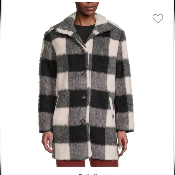 Marine Layer Stephanie Gingham Coat - Picture 6 of 8